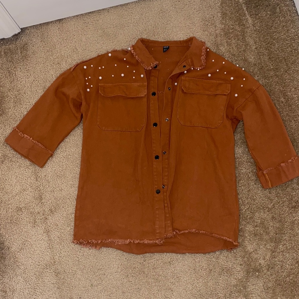 Oversized Pearl Jacket
